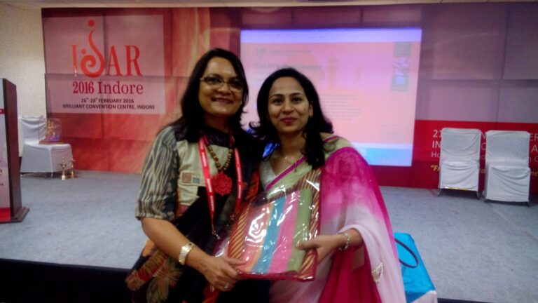 Dr Hansali Neema Bhartiya' s felicitation at AICOG, All India conference of obstetrics and gynaecology at 2022, Indore