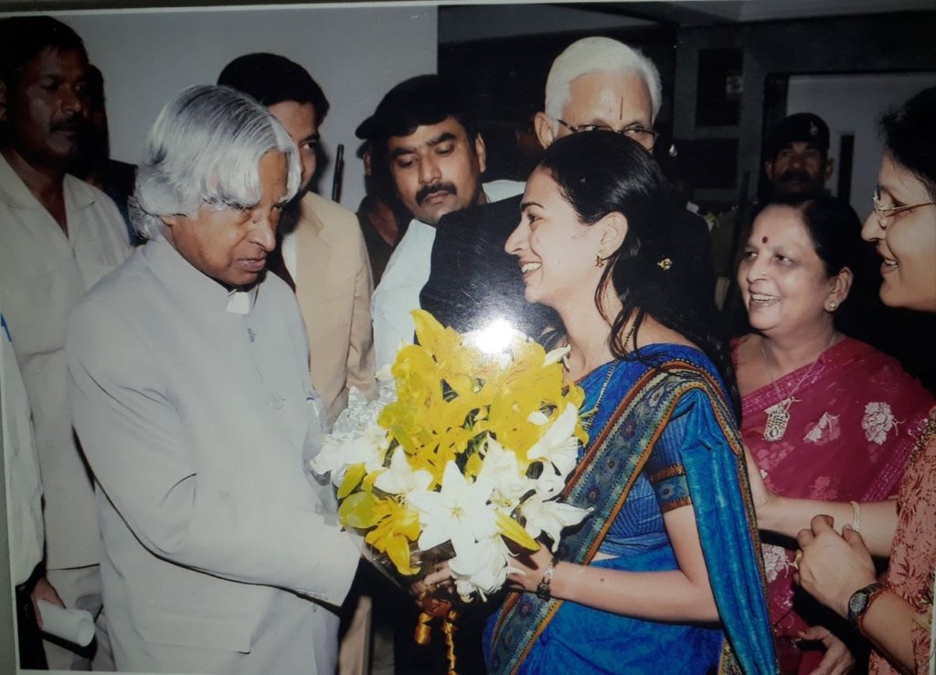 Dr Hansali Neema with President Prof APJ Kalam sir