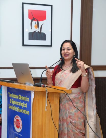dr hansali neema bhartiya delivered a talk on midlife health , appreciated at national level